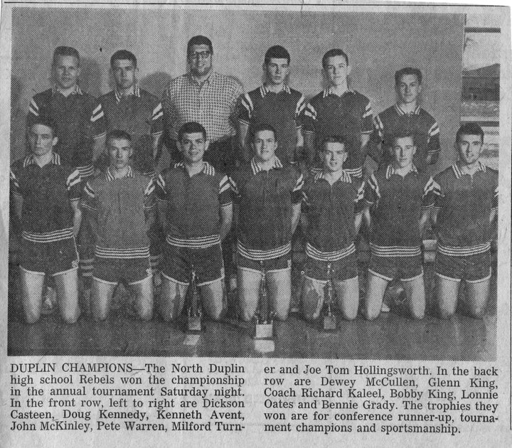 1961 NDHS Champion Basketball Team