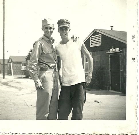 clarence_miller_and_buster_precythe_camp_gordon_ga_aug-oct-1954