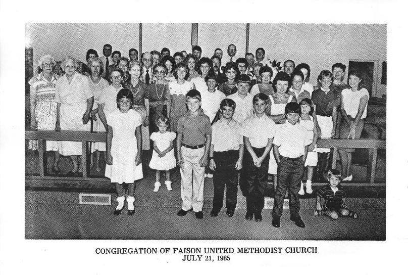 Faison United Methodist Church Congregation in 1985