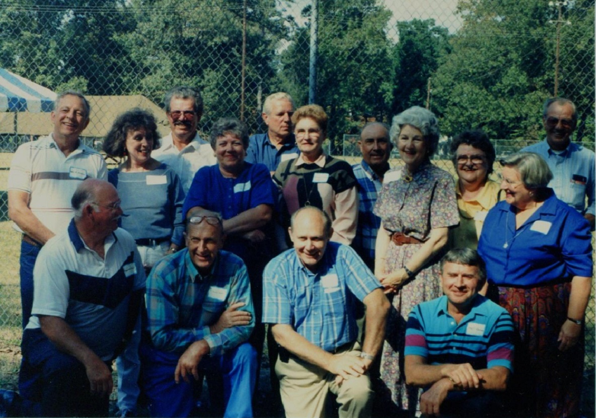 Wade Wheless, Johnnie Howard, Dick Stancil, McCoy Best, Frank Donnell Taylor, Edward Byrd, Smutt Warren, Anne Taylor and Henry Precythe_crop